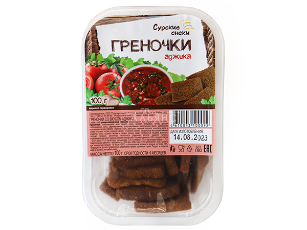 Сурские гренки с Аджикой (100 гр) в Магнитогорске