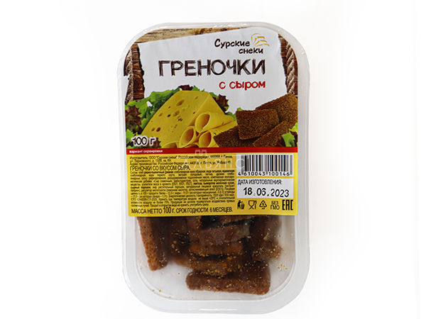 Сурские гренки со вкусом Сыра (100 гр) в Магнитогорске