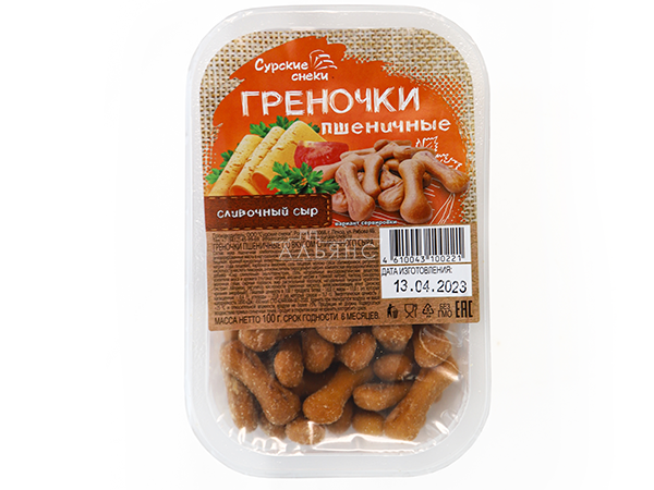 Сурские (ПШЕНИЧНЫЕ) Сливочный сыр (100 гр) в Магнитогорске