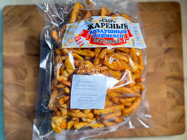 Жареный сыр "ВКУСНЯШКА" со вкусом пармезан (500 гр) в Магнитогорске