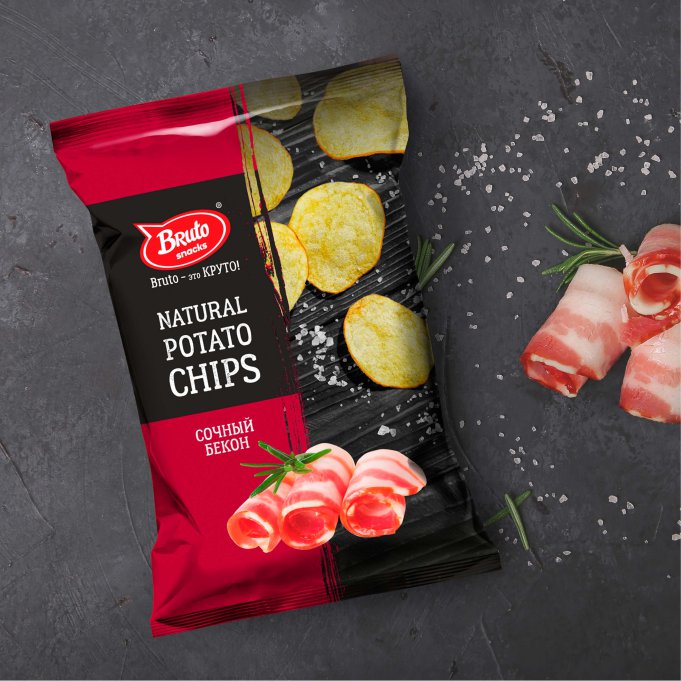 Картофель «Бруто» со вкусом бекона 130 гр. в Магнитогорске