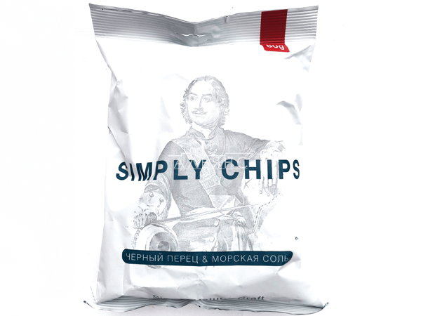 Картофельные чипсы "Simple chips" Морская соль и черный перец 80 гр. в Магнитогорске